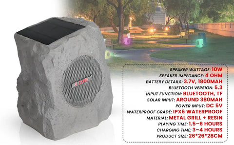 Outdoor Garden Speakers Specifications.