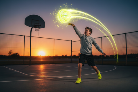 Balón de Baloncesto que Brilla en la Oscuridad