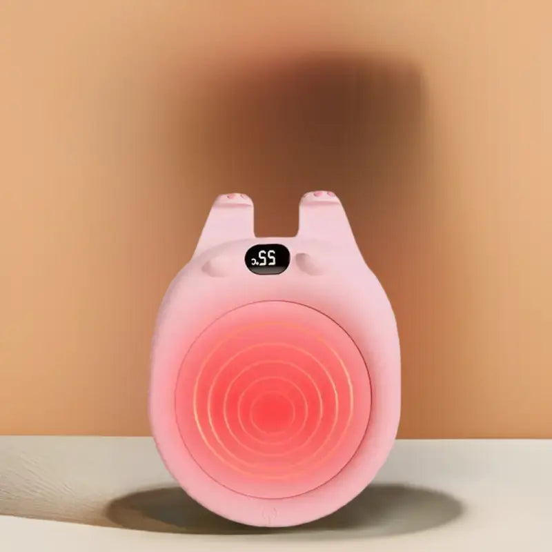 Calentador taza eléctrico rosa con forma de perro y gato para manos