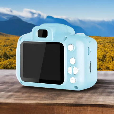 Cámara fotos para niños de color azul claro ideal para fotos infantil creativas