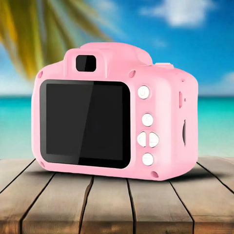 Cámara rosa para niños, ideal para fotos infantiles y experiencias creativas