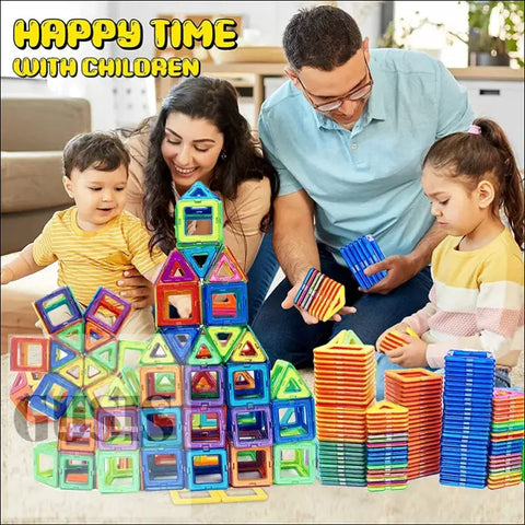 Set de Construcción con Bloques Magnéticos para Niños - 128pcs