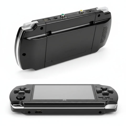 Consola portátil retro X6 con juegos clásicos en pantalla colorida