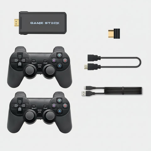 Consola Y2HDMAX 64GB con controles duales negros y accesorios electronica