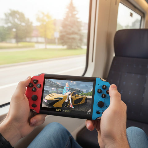 Consola retro portátil X7 con juegos clásicos en solo dispositivo