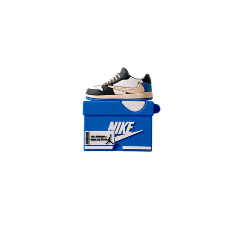 Caja de Nike azul con sneaker para tu Apple AirPods Pro case creativa en 3D