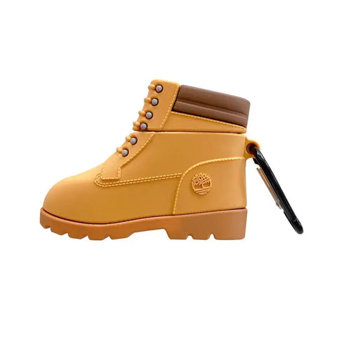 Funda de zapatilla para tus Apple AirPods Pro con clip y collar acolchado marrón