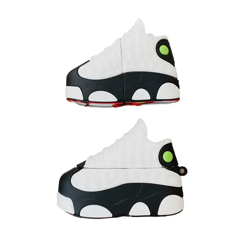 Funda de zapatilla creativa 3D para tus Apple AirPods Pro en negro, blanco y verde neón