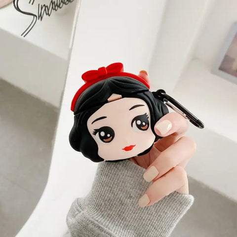 Funda de AirPods Blancanieves con diseño de dibujos animados de Disney