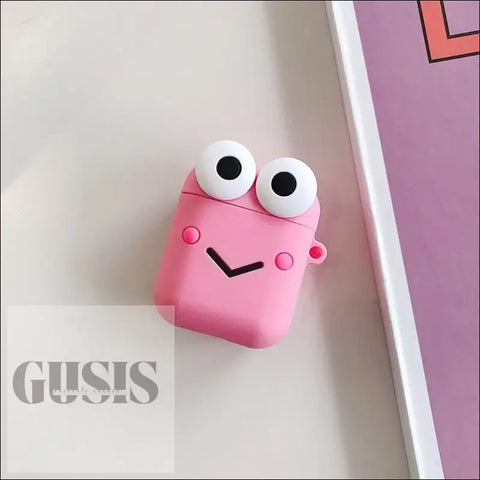 Estuches Adorables para Auriculares Inalámbricos Bluetooth Diseño Compacto - Pink Frog - AIRPODS DIBUJOS ANIMADOS