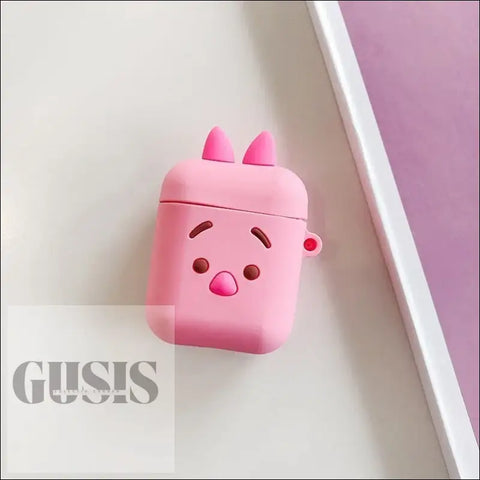 Estuches Adorables para Auriculares Inalámbricos Bluetooth Diseño Compacto - Piglet - AIRPODS DIBUJOS ANIMADOS