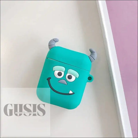 Estuches Adorables para Auriculares Inalámbricos Bluetooth Diseño Compacto - Sulley - AIRPODS DIBUJOS ANIMADOS