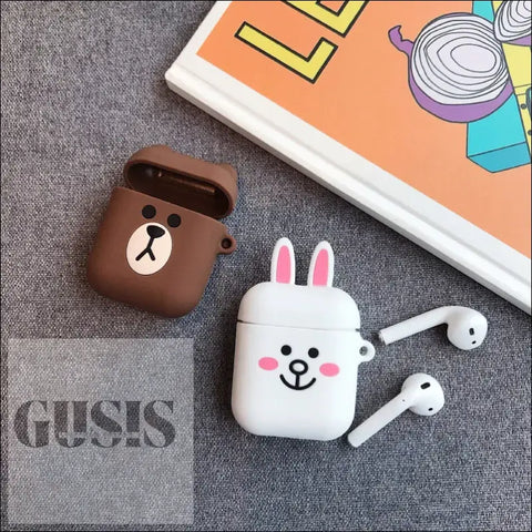 Estuches Adorables para Auriculares Inalámbricos Bluetooth Diseño Compacto - AIRPODS DIBUJOS ANIMADOS