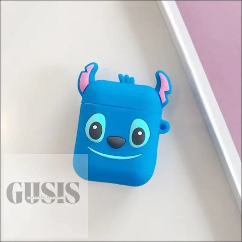 Estuches Adorables para Auriculares Inalámbricos Bluetooth Diseño Compacto - Stitch - AIRPODS DIBUJOS ANIMADOS