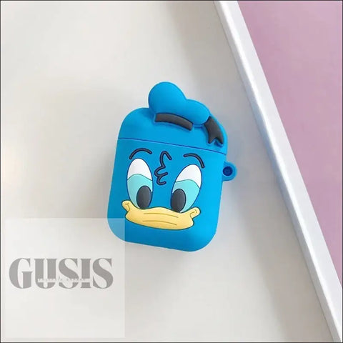 Estuches Adorables para Auriculares Inalámbricos Bluetooth Diseño Compacto - Donald Duck - AIRPODS DIBUJOS ANIMADOS