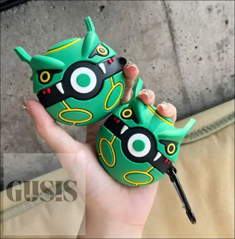 Funda Poke Ball para Airpods Bonita funda de anime con dibujos animados en 3D para Airpods,Funda de silicona suave