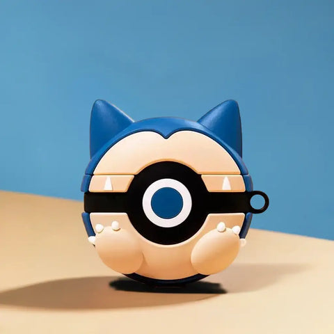 Funda para AirPods Pokémon con diseño de Snorlax, ideal para amantes de Pokémon