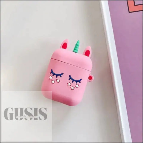 Estuches para Airpods Bluetooth Diseño Compacto - Unicornio-rosa - AIRPODS DIBUJOS ANIMADOS