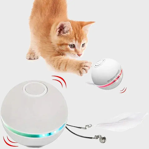 Juguete eléctrico para gatos con bolas interactivas que estimulan a los gatos ciertamente