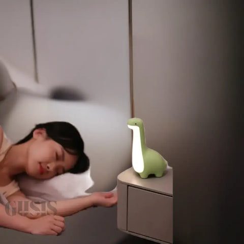 Lámpara nocturna de dinosaurio verde Luz Nocturna Jurásica para el hogar