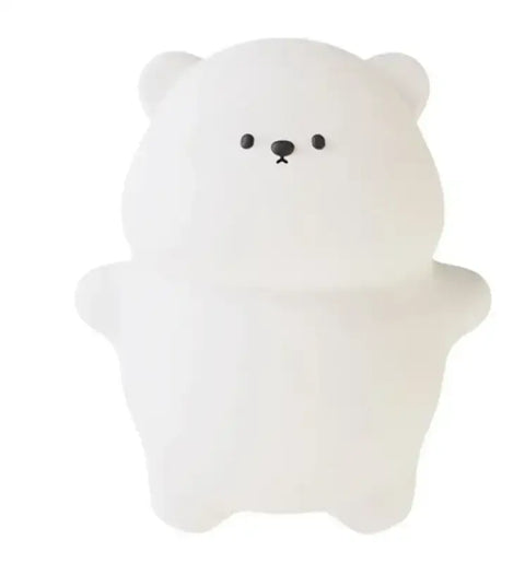 Lámpara nocturna de oso con luz cálida recargable para niños