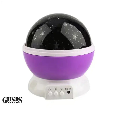 Proyector Lámpara Proyector de Estrellas en tonos púrpura y blanco para decoración electrónica