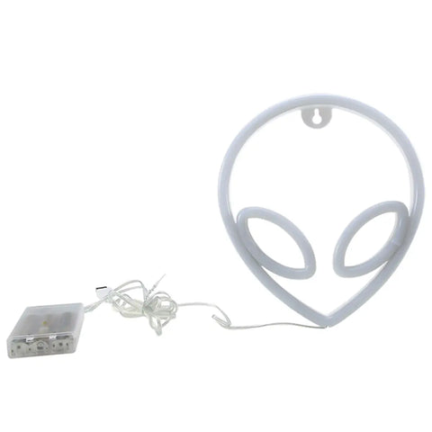 Letrero neón con forma de alíen, ideal para dar un toque único a cualquier espacio