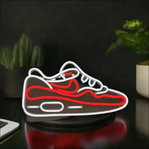 Letrero neón zapatillas Airmax decorativo iluminado, ideal para comprar letrero neón