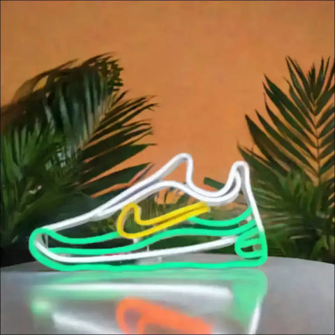 letrero neon zapatillas