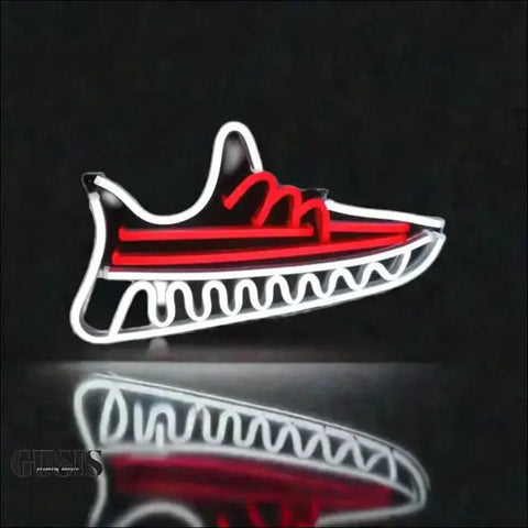 Letrero neon Zapatillas en neón, ideal para decorar cualquier espacio con estilo