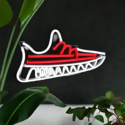 Letrero neon Zapatillas iluminado, ideal para destacar neon zapatillas en cualquier espacio