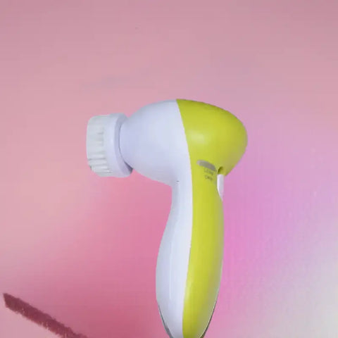 Limpiador eléctrico facial verde y blanco para una limpieza facial profunda y eficaz