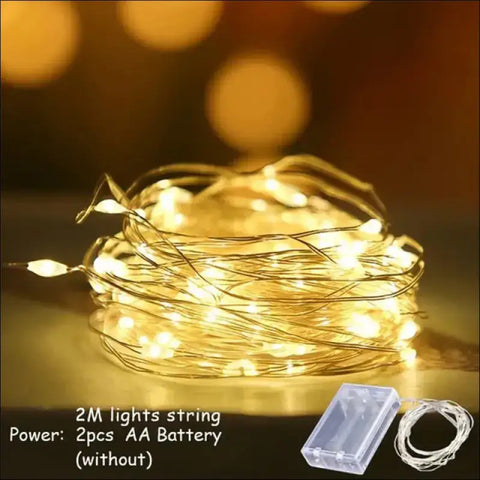 Luces LED cálidas en alambre de cobre, ideales para aplicaciones de San Valentín