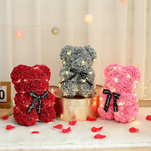 Osito de peluche artificial de 25 cm con caja - Osito de peluche artificial de 25 cm con caja