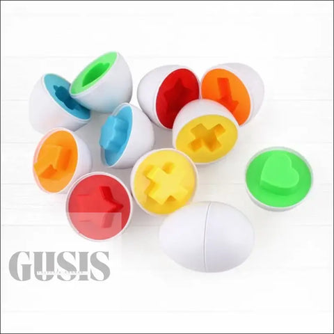 Rompecabezas huevos 3D para niños - White / 6Pieces - No Box