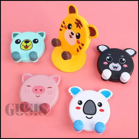 Imán decorativo de animales con caras kawaii, ideal para soporte plegable ajustable