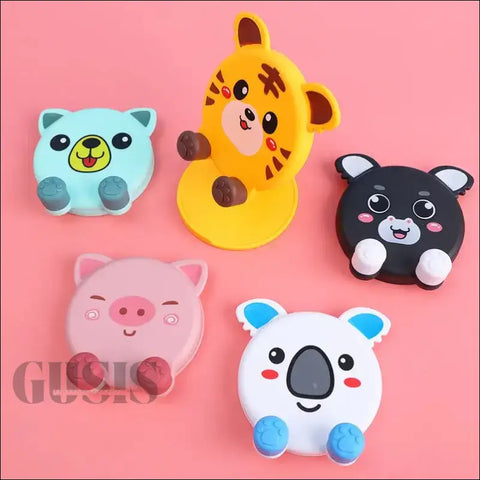 Imán decorativo de animales con caras kawaii, ideal para soporte plegable ajustable