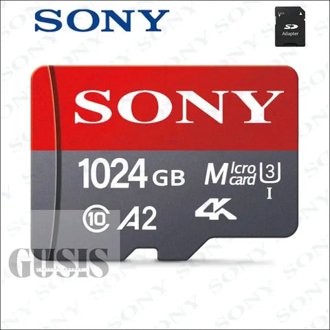 Tarjeta de memoria Micro SD SONY Clase 10 de alta velocidad 1024 GB Video Ultra HD 4K Tarjeta flash TF A2 MicroSD