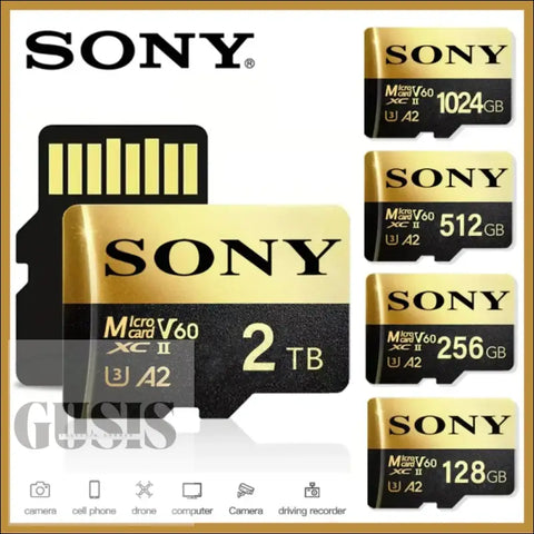 Tarjeta Micro SD original SONY nueva de 2 TB y 1 TB tarjeta de memoria de alta velocidad de 512 GB y 128 GB tarjeta TF