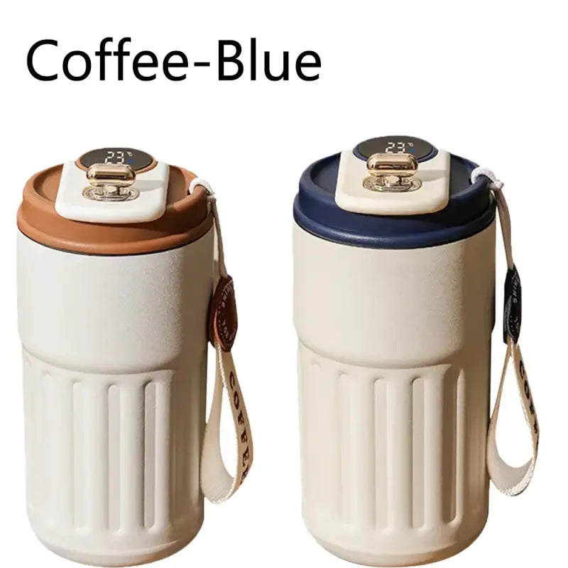Taza Inteligente de 450 ml – Acero Inoxidable 316 Mantén la Temperatura y Llévala Contigo - Blue-Coffee / 450ml