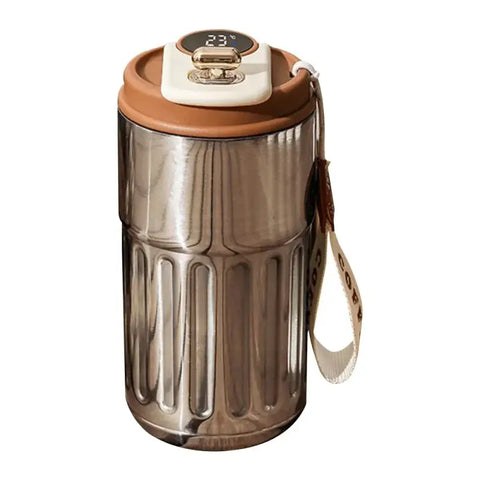 Taza Inteligente de 450 ml – Acero Inoxidable 316 Mantén la Temperatura y Llévala Contigo - Plata / 450ml - taza termica