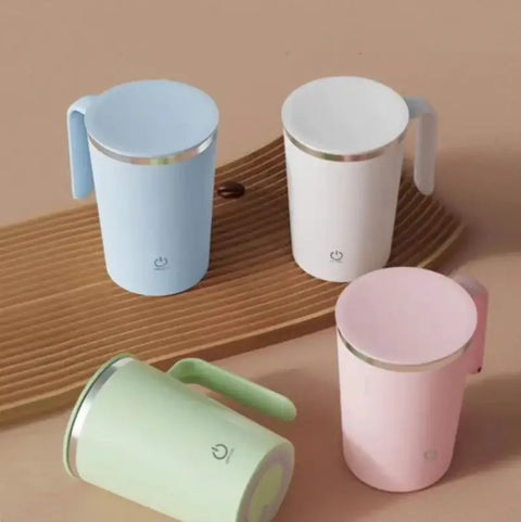 tazas mezcladoras eléctricas azul , blanca, verde y rosa 
