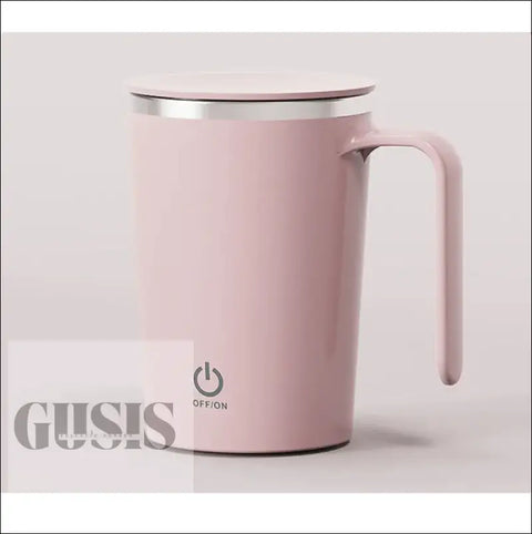 Taza Agitadora Magnética Automática – Café y Té Siempre Perfectos - Pink / USB - TAZA MEZCALDORA